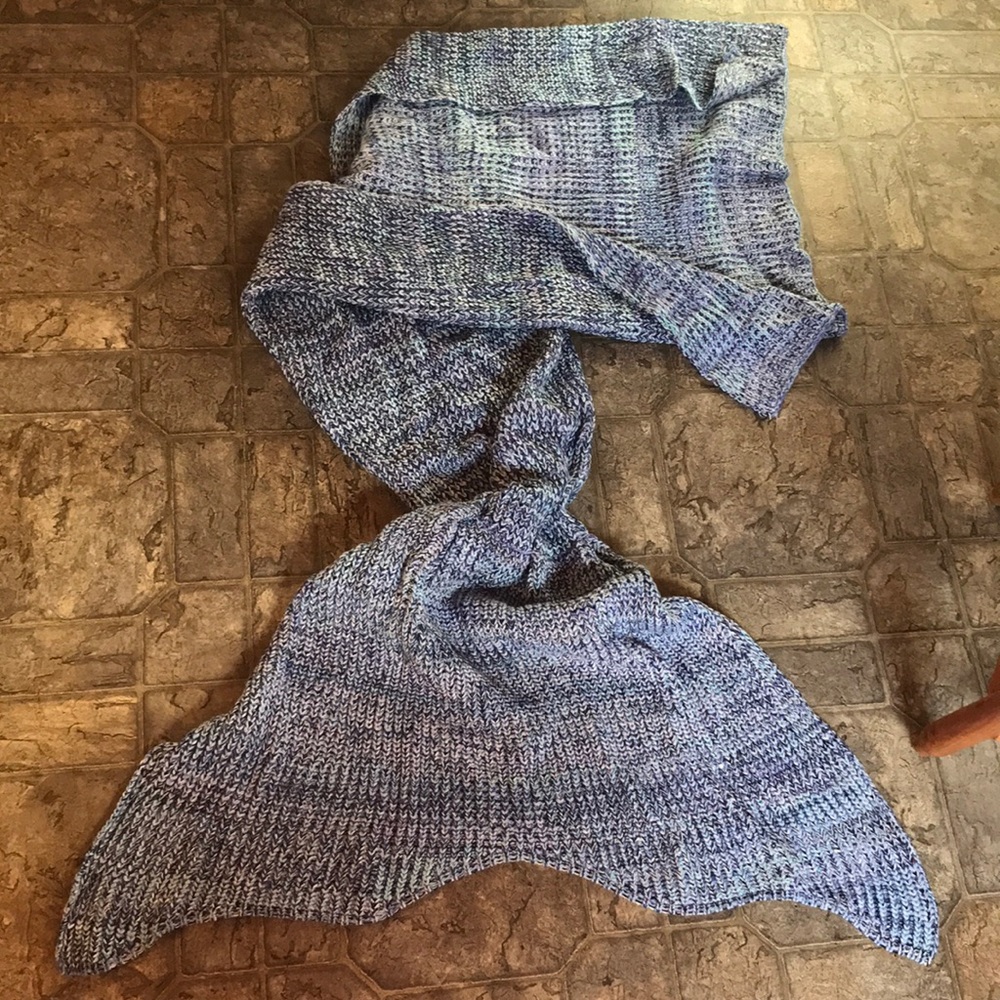 Mermaid tail blanket